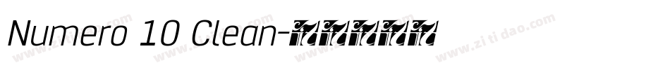 Numero 10 Clean字体转换